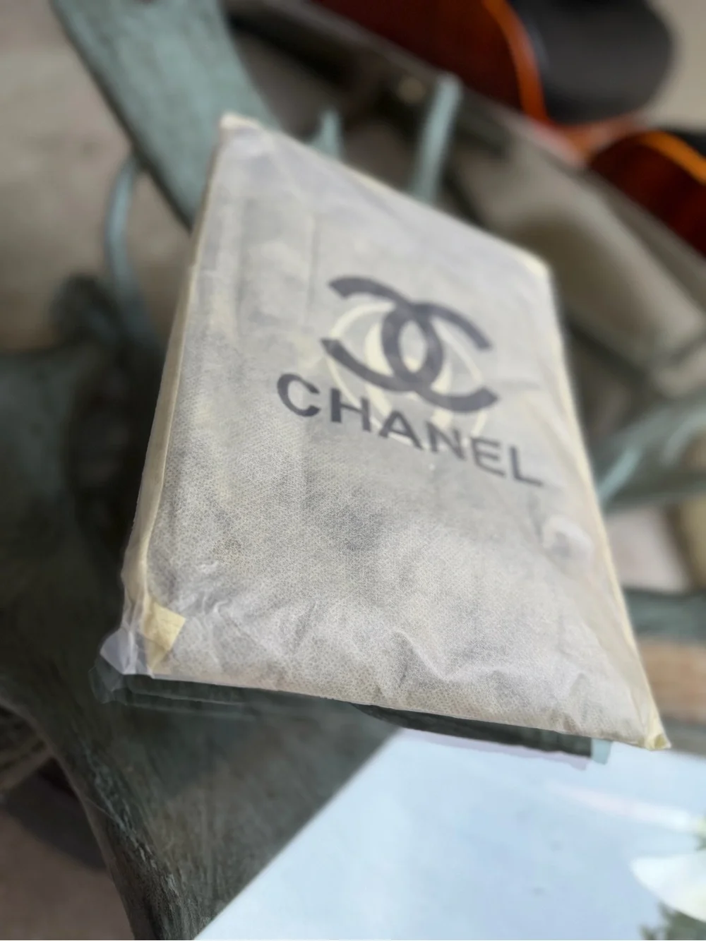 Chanel Black Nylon Logo Gift with Purchase Makeup Jewelry Zip Pouch Bag CC Tag